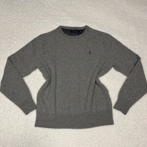 Polo Ralph Lauren Women Gray Wool Pullover Crewneck Sweater